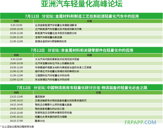 高峰論壇助力2018亞洲汽車輕量化展覽會 深度、權(quán)威、專業(yè)